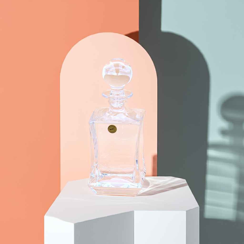 Roma Whiskey Decanter – 24% Lead Crystal | Elegant Cut Glass Carafe