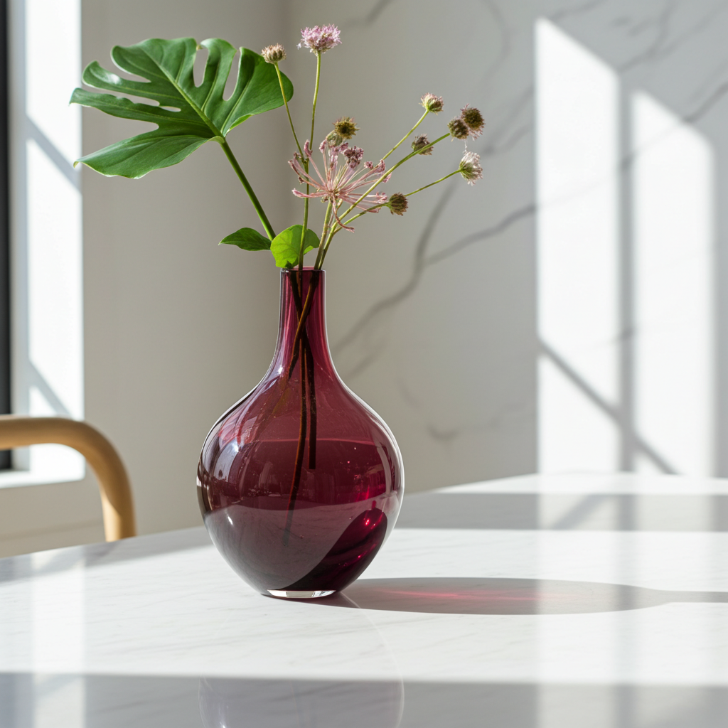 IKEA Salong Ruby Red Glass Vase by Johanna Jelinek – Vintage Design