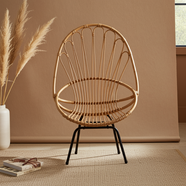 Vintage & Mid Century Modern Rattan Chair by Rohé Noordwolde, 1950s