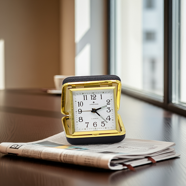 Vintage Junghans Travel Alarm Clock – German Mid-Century Timepiece (1960s)