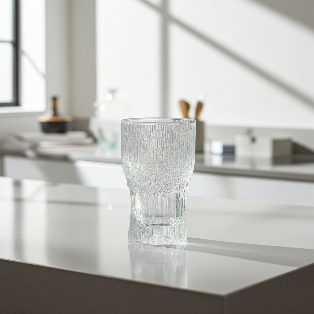 vintage Iittala and Holmegaard glassware Nordic vintage ceramics displayed on shelf