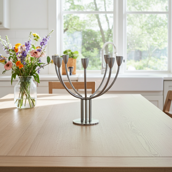 Vintage IKEA Stockholm Candleholder – Designed by K & M Hagberg, 8-Armed, 33 cm