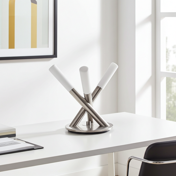 Space Age Pendant Lamp by Paul Neuhaus – Milk Glass, Modernist Design