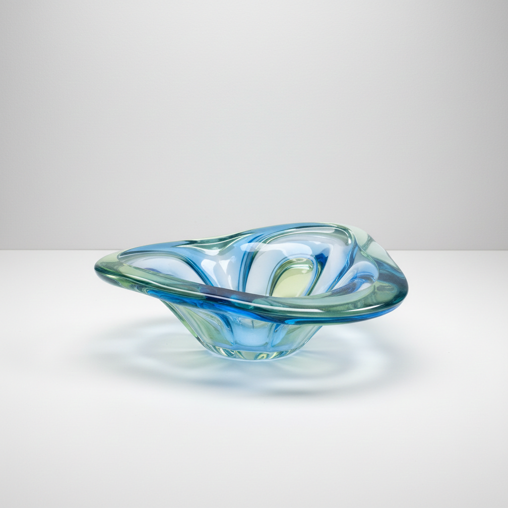 Murano Glass Bowl – Vintage Italian Art Glass from the 1970s | Sculptural Design – TheyUnique