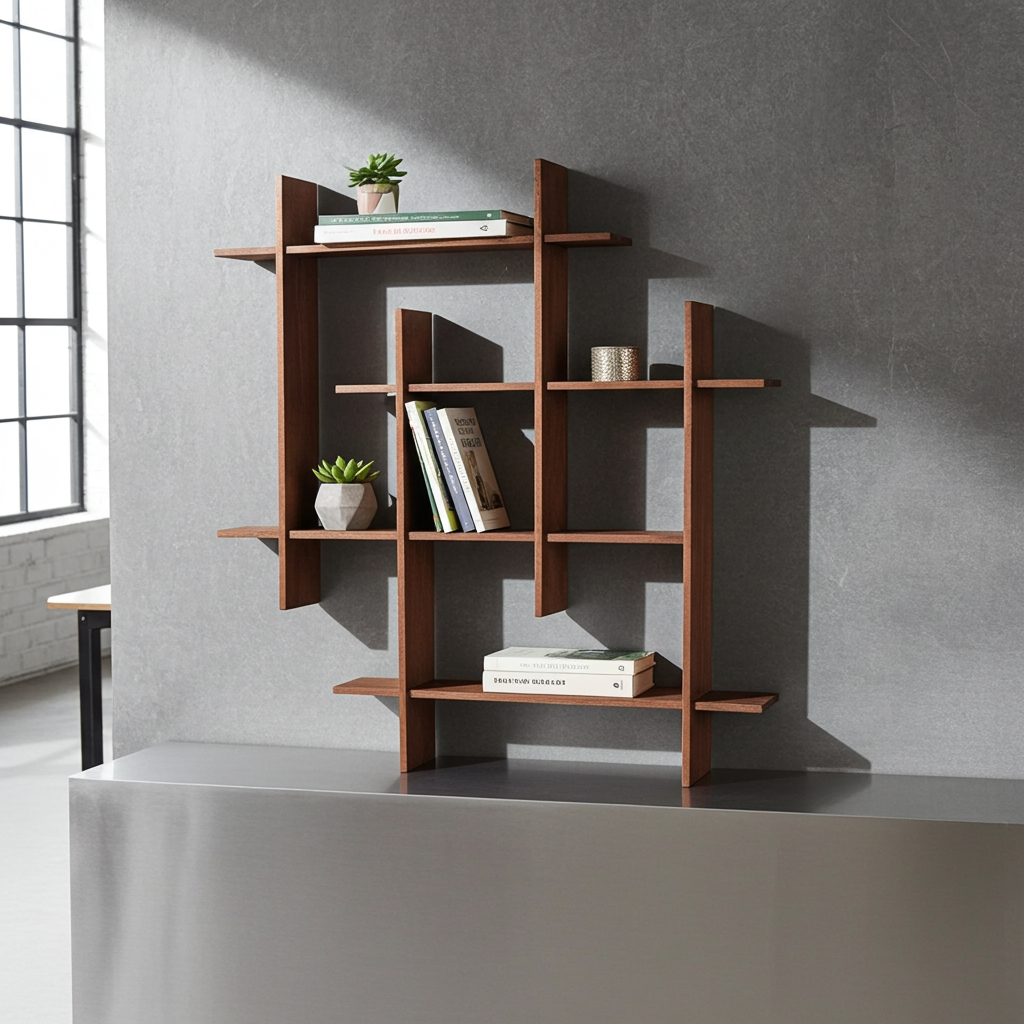 Mid-Century Modern Teak Small Wall Shelf – Modular Design, 1960s - "Gaybox"