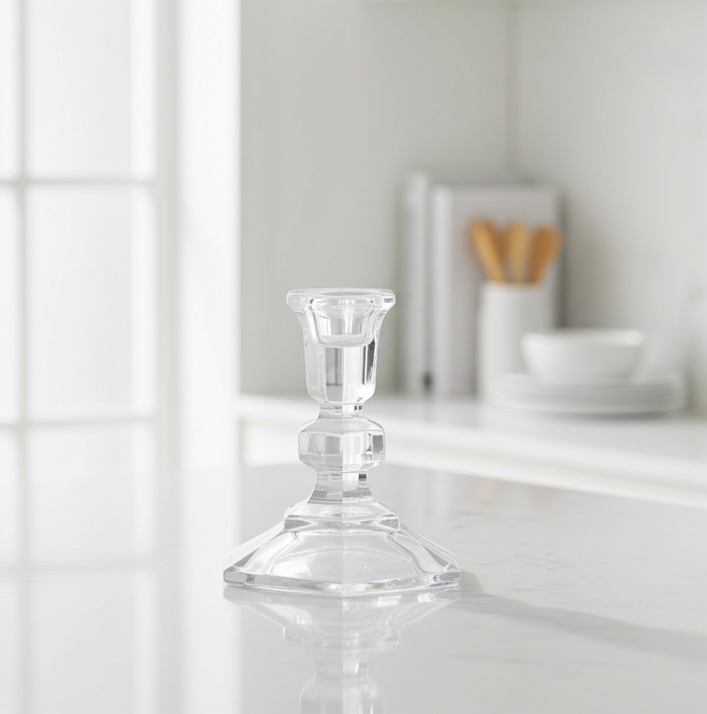 INN CRYSTAL Candle Holder – 24% Lead Crystal Elegance