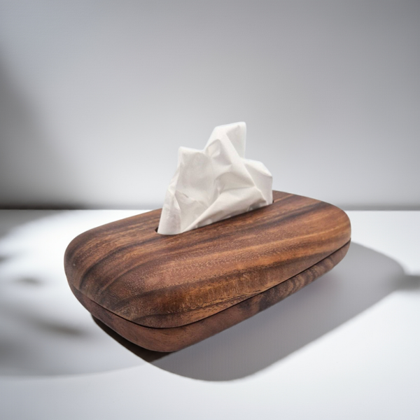 Solid Wood Tissue Box – Mid Century Modern Style | They Unique