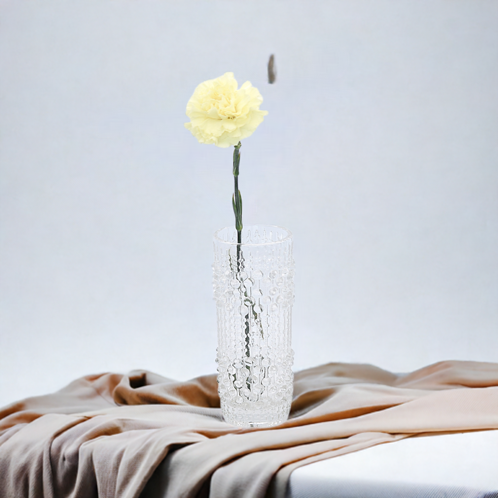 Vintage Candle Wax Vase – František Pečený for Sklo Union, Czech Glass Art