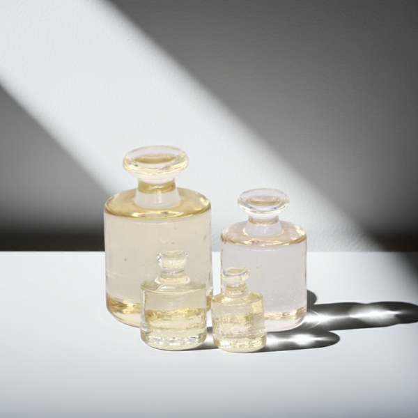 Vintage Solid Glass Apothecary Weights – 1950s Set of 4 | Rare Scientific Collectibles