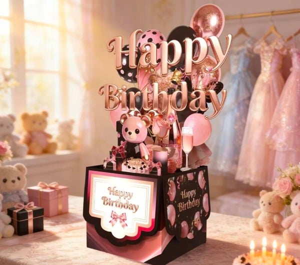 Happy birthday kaart met beer