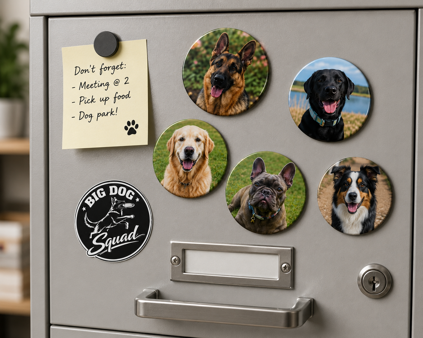Custom Pet Photo Magnet Set | 2.25" Round Magnets | Set of 3 or 6 🐾