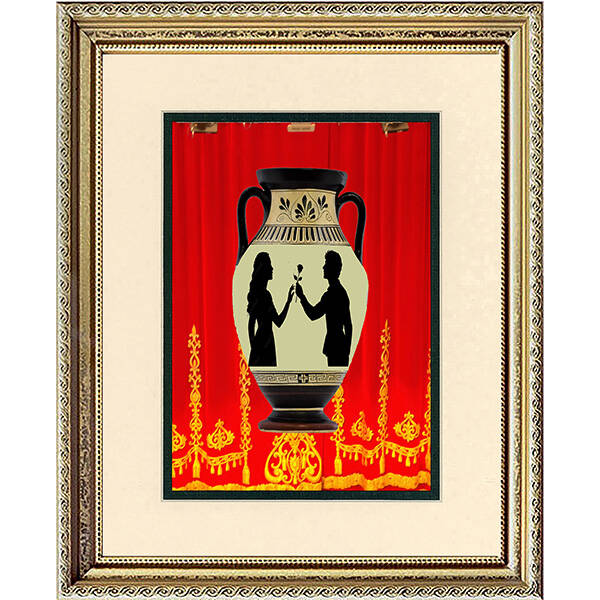 Romeo and Juliet Vase Print I