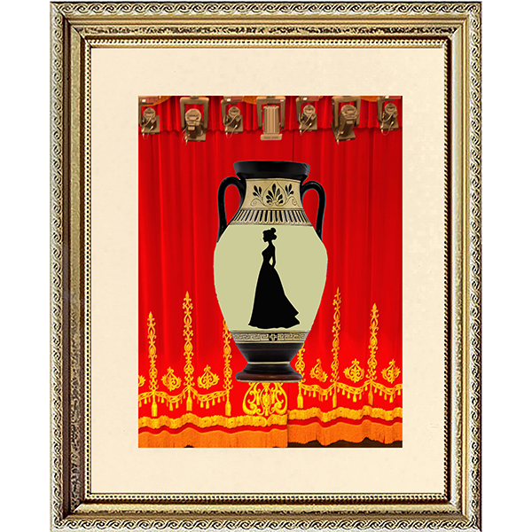 Cinderella Vase Print I
