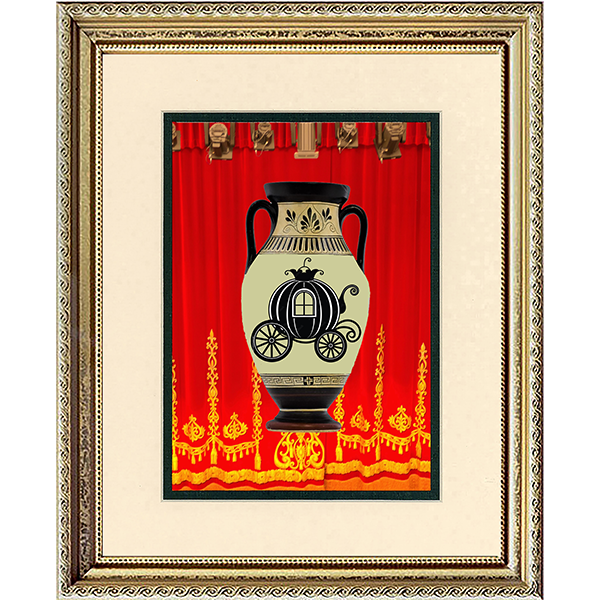Cinderella Vase Print III