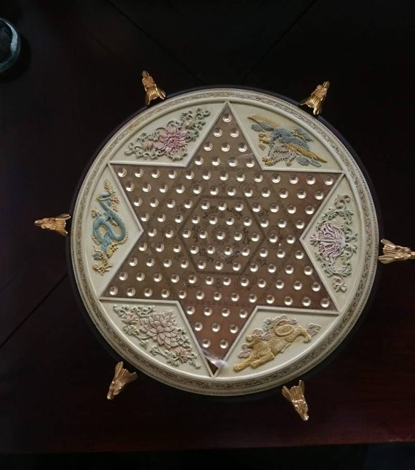 Franklin Mint Chinese Checkers spel,  jeu de dames chinoises