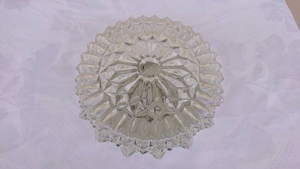 Plafonniere doorzichtig glas, Massive, met stekels (NR19)