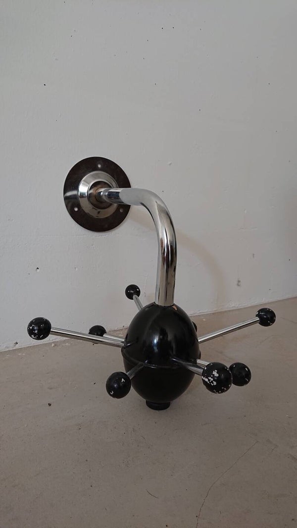 "Sputnik"  coat rack model chrome and black 