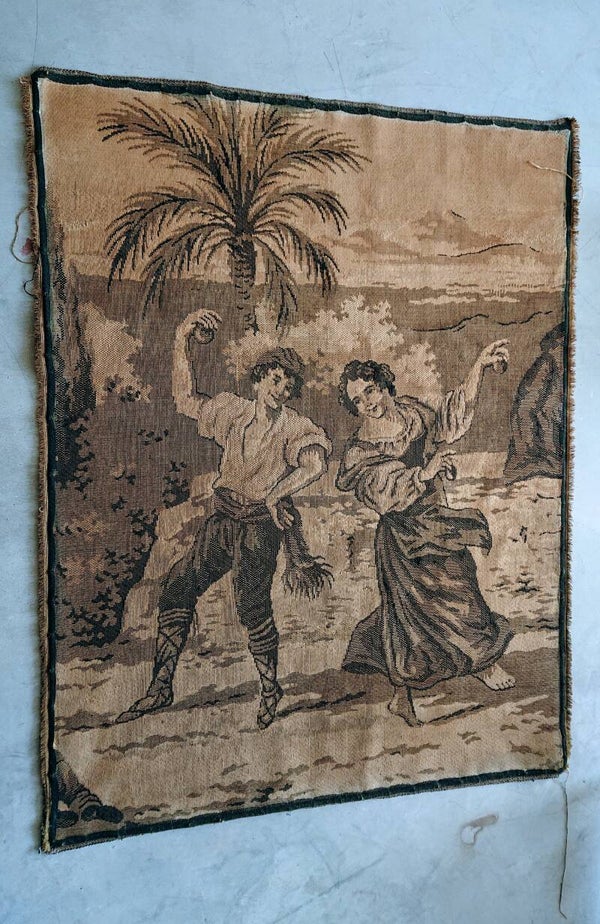 Wandtapijt geweven afbeelding dansende stel