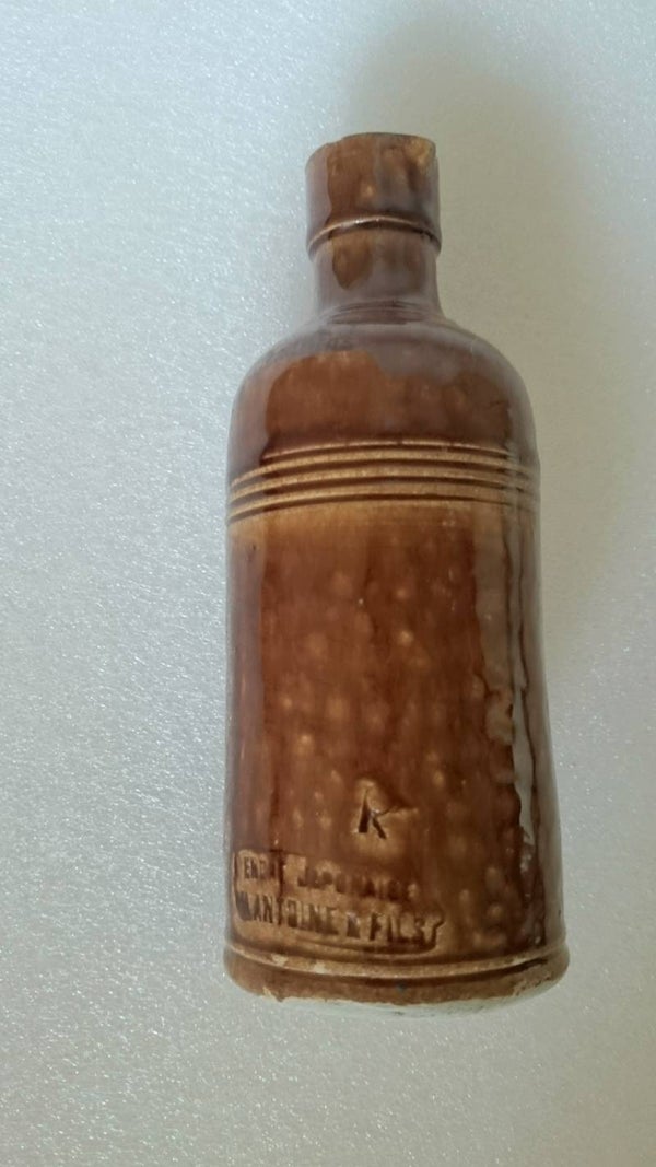 Antiek Frans inktfles Encre Japonaise N. Antoine & Fils