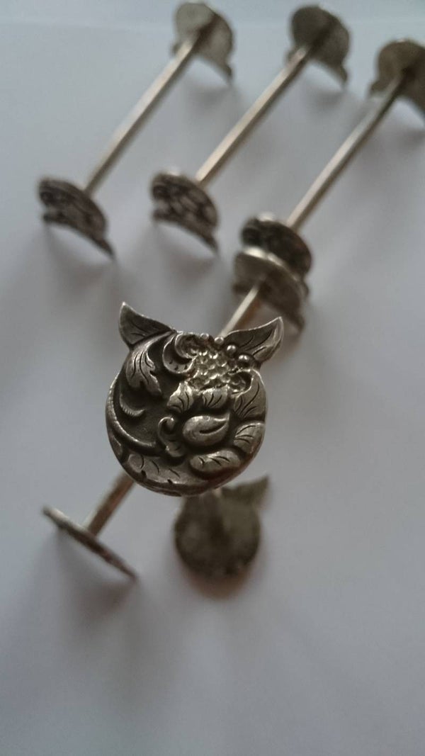 Djokja messenleggers, zilver 800