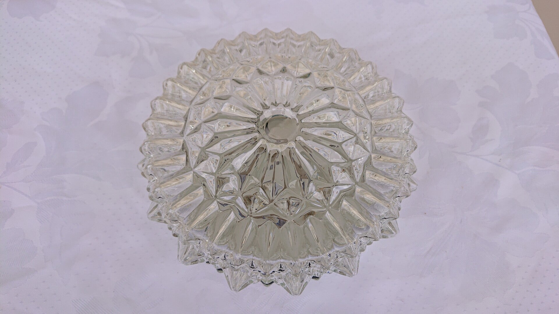 Plafonniere doorzichtig glas, Massive, met stekels (NR19)