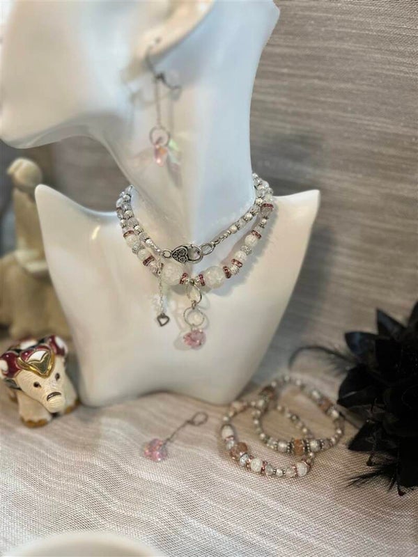 Pink Hearts Jewelry Set. 202307pfc07 70w20n2p6.3b6.5b2e