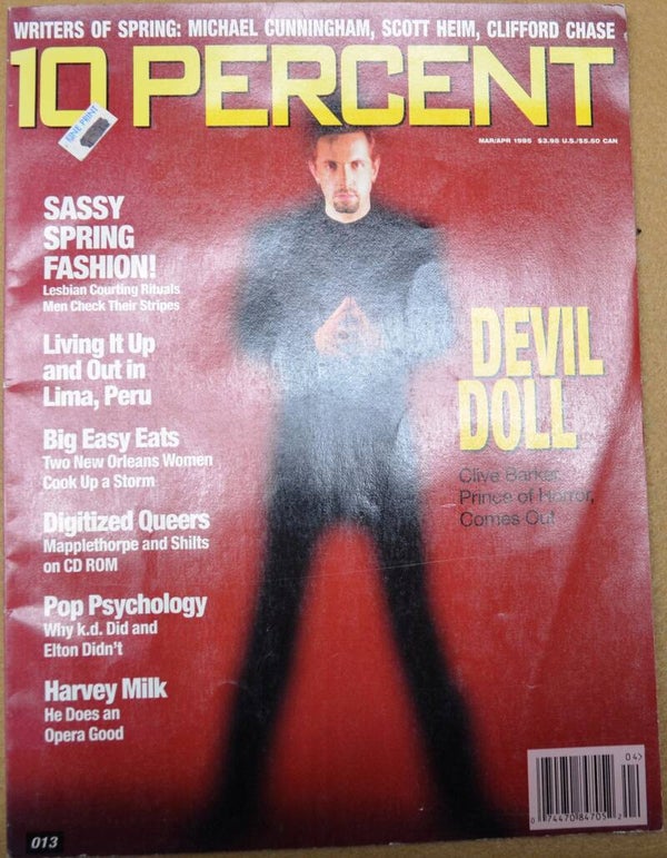 Clive Barker - 10 Percent Magazine Interview