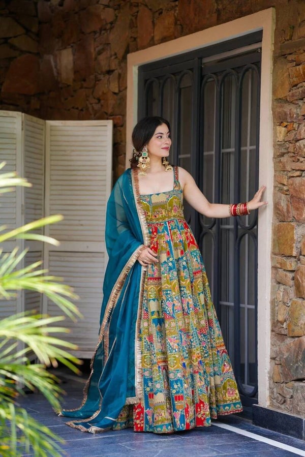 Ladies Gown with Dupatta