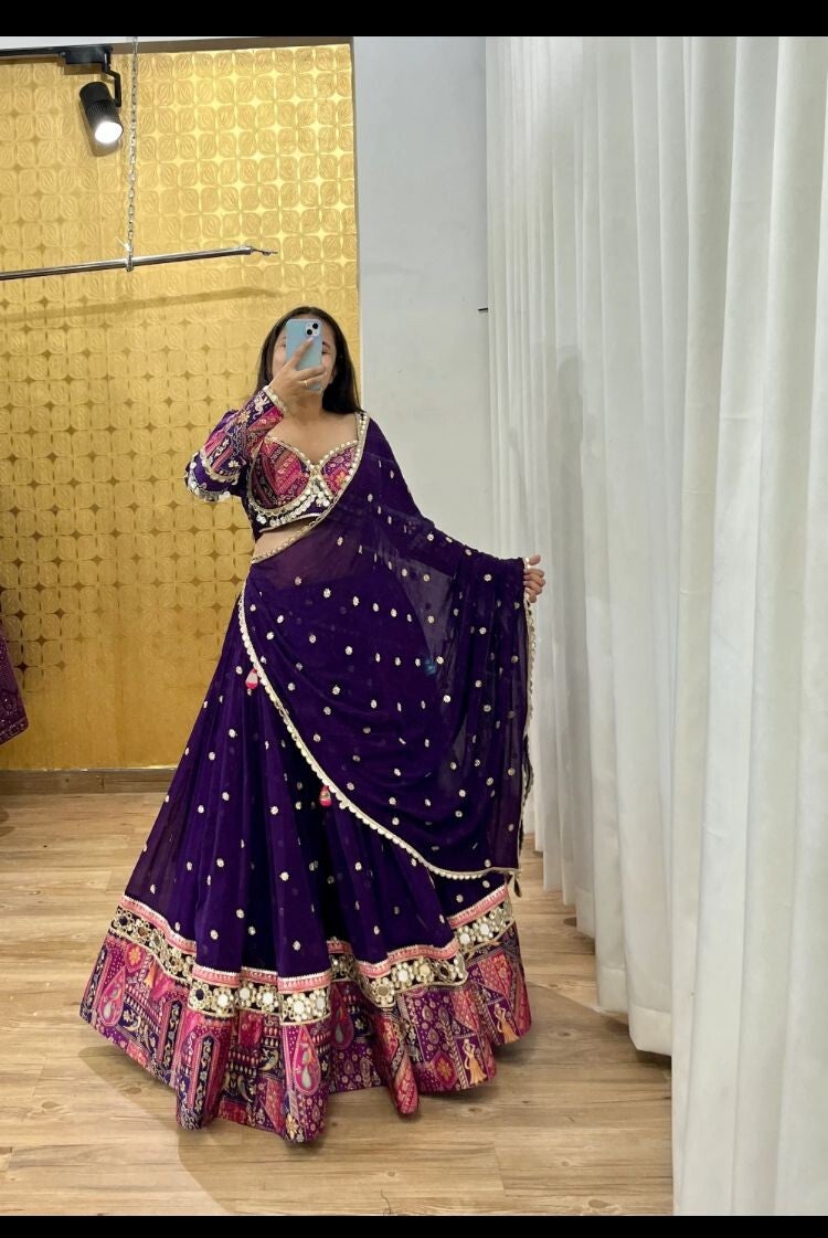 Fully stitched lehenga
