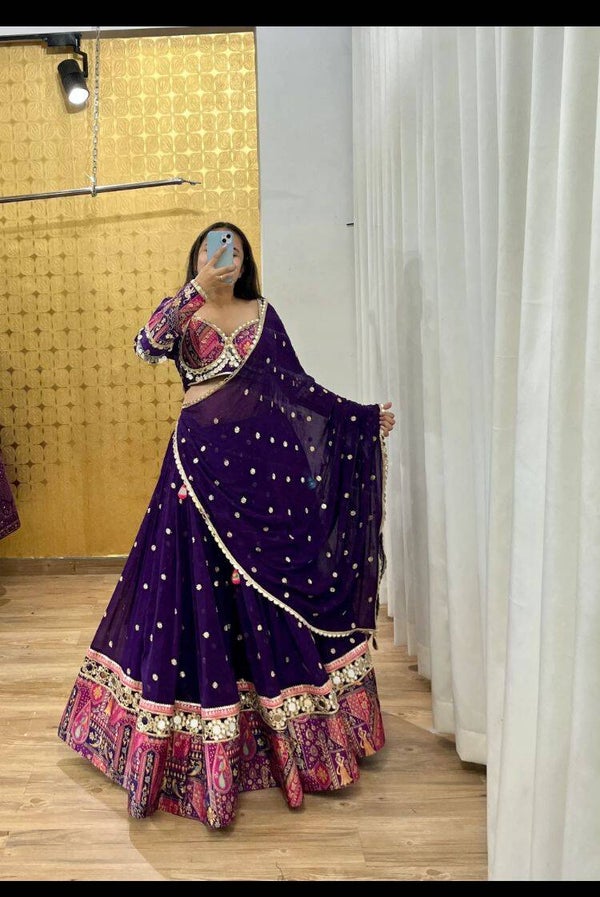 Fully stitched lehenga