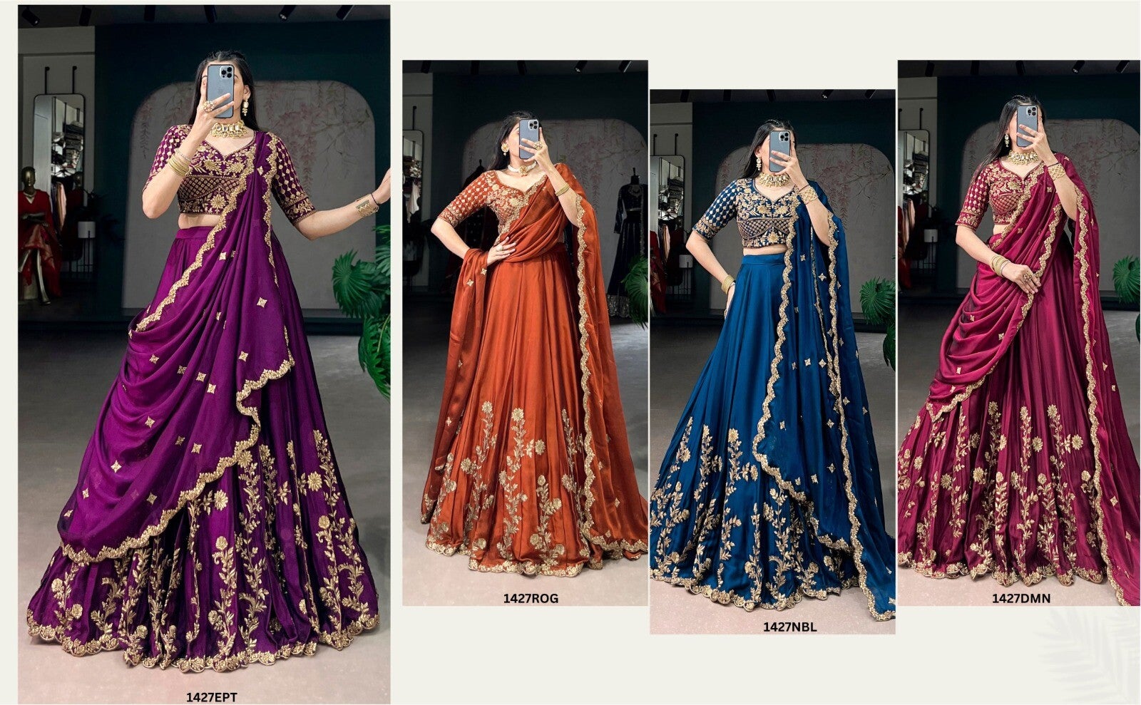 Fully stitched lehenga