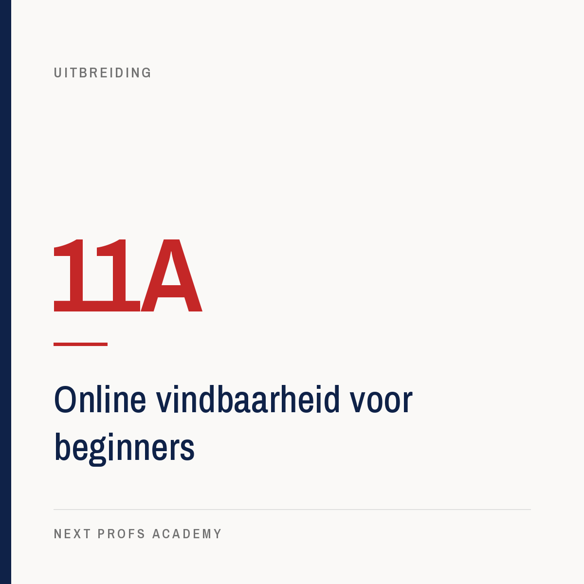 11A — Online vindbaarheid voor beginners