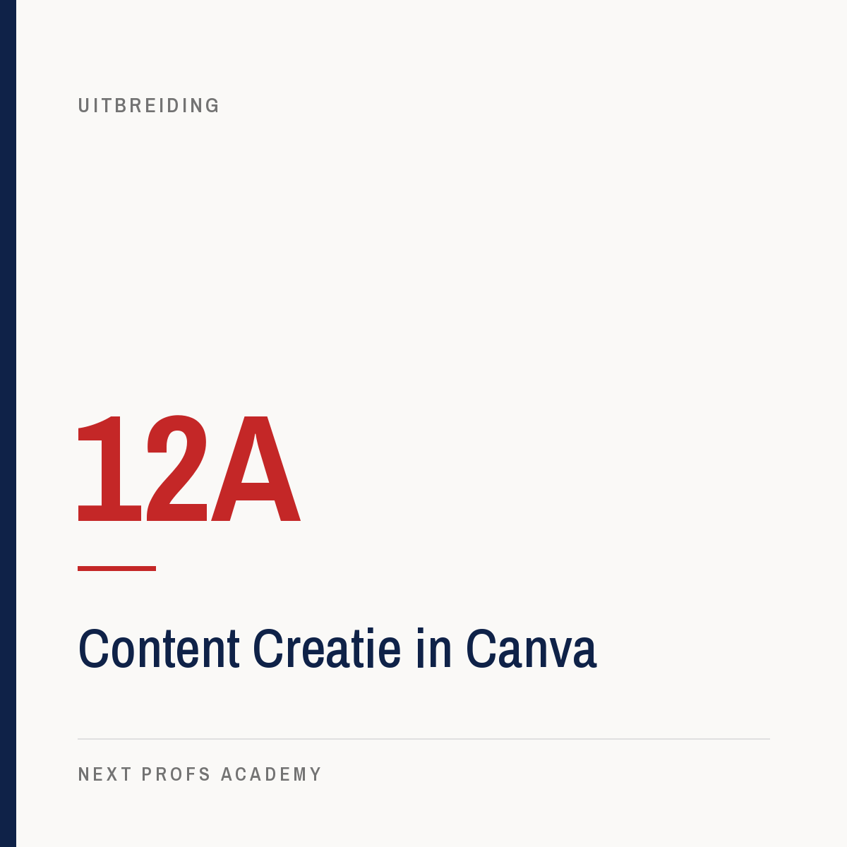 12A — Content Creatie in Canva