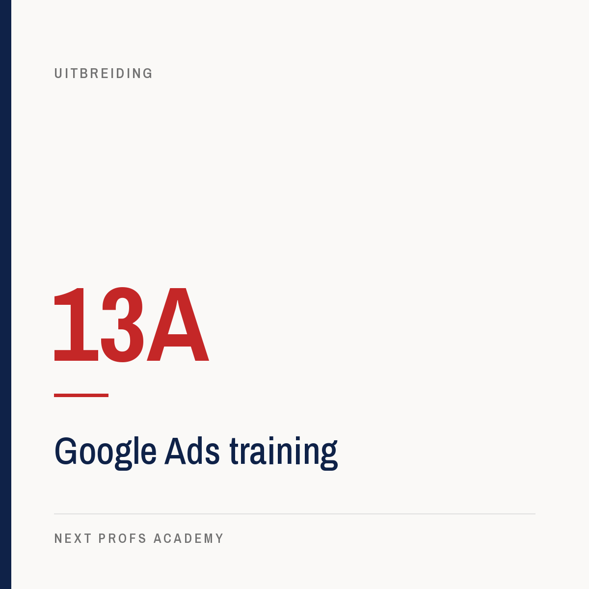13A — Google Ads training