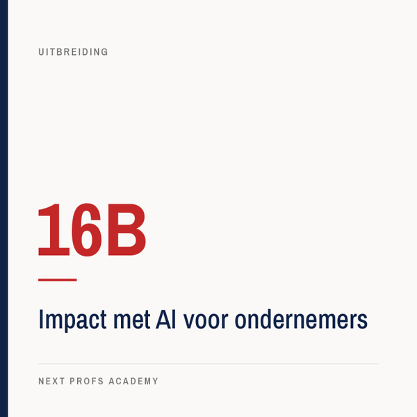 16B — Impact met AI voor ondernemers