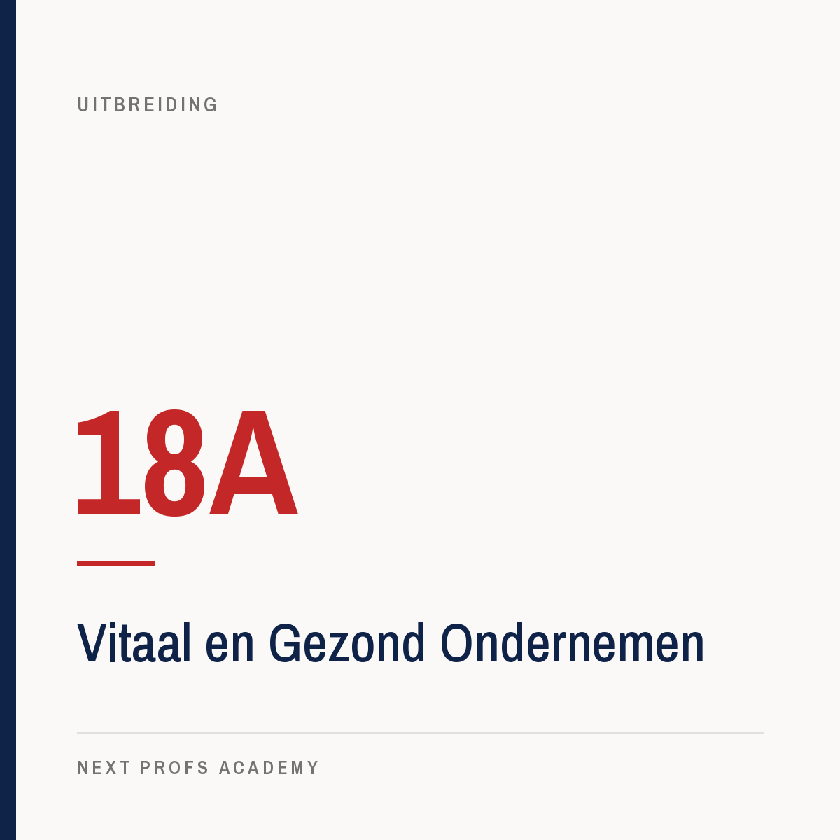 18A — Vitaal en Gezond Ondernemen