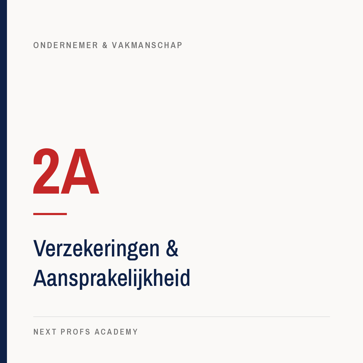 2A — Verzekeringen & Aansprakelijkheid