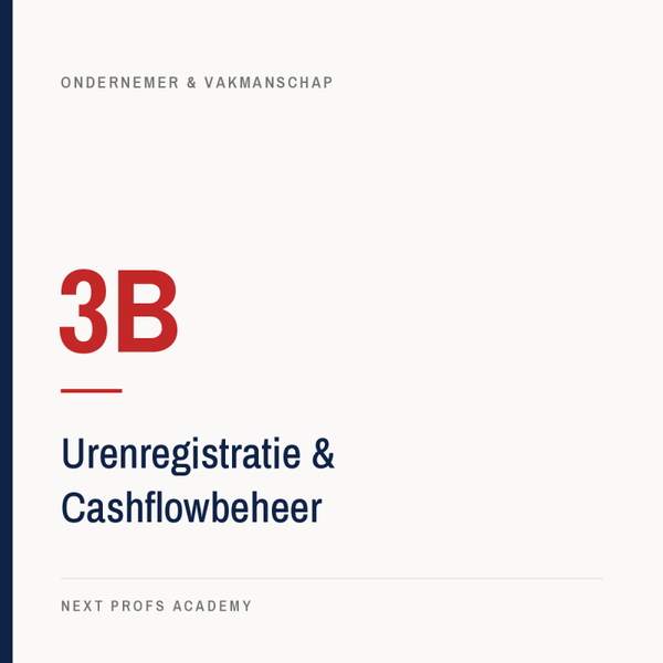 3B — Urenregistratie & Cashflowbeheer