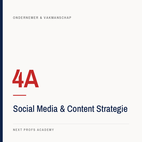 4A — Social Media & Content Strategie