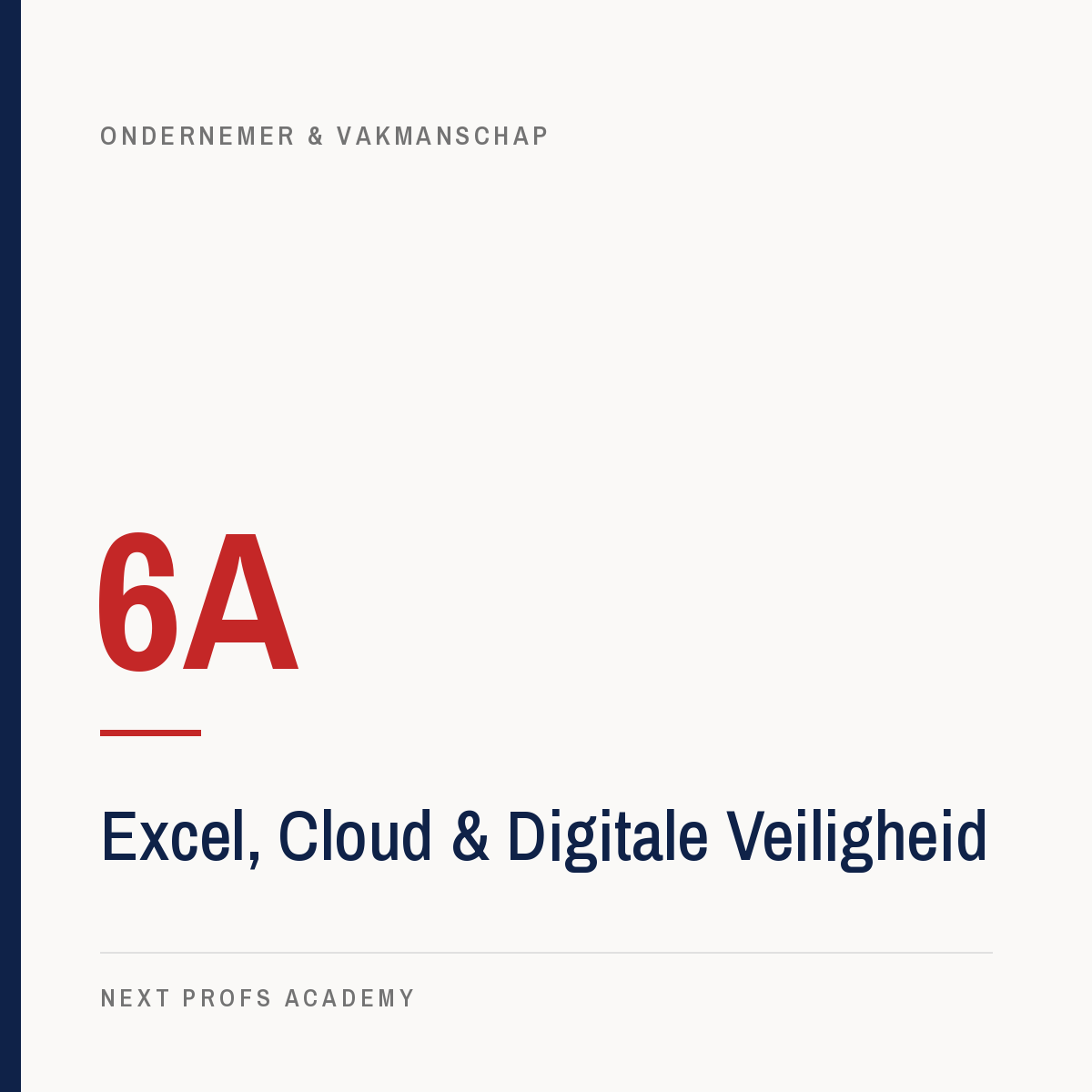 6A — Excel, Cloud & Digitale Veiligheid