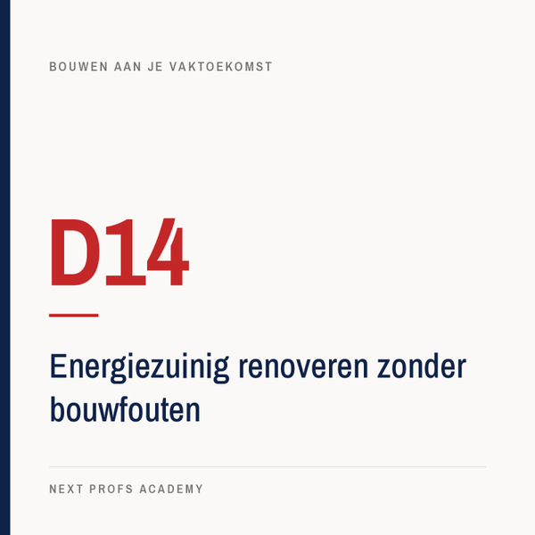 D14 — Energiezuinig renoveren