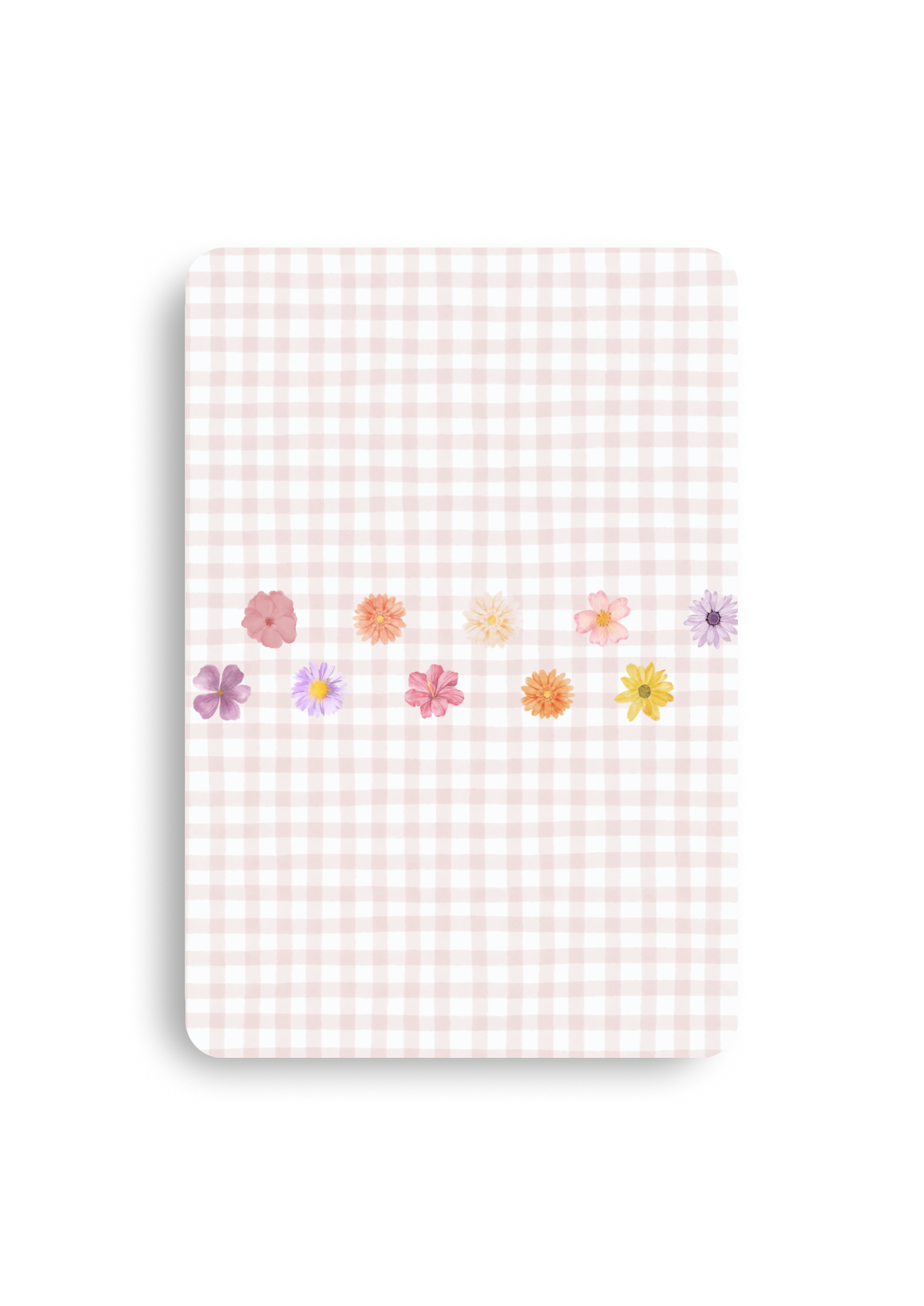 Kleine kaart - Ruit met bloemen