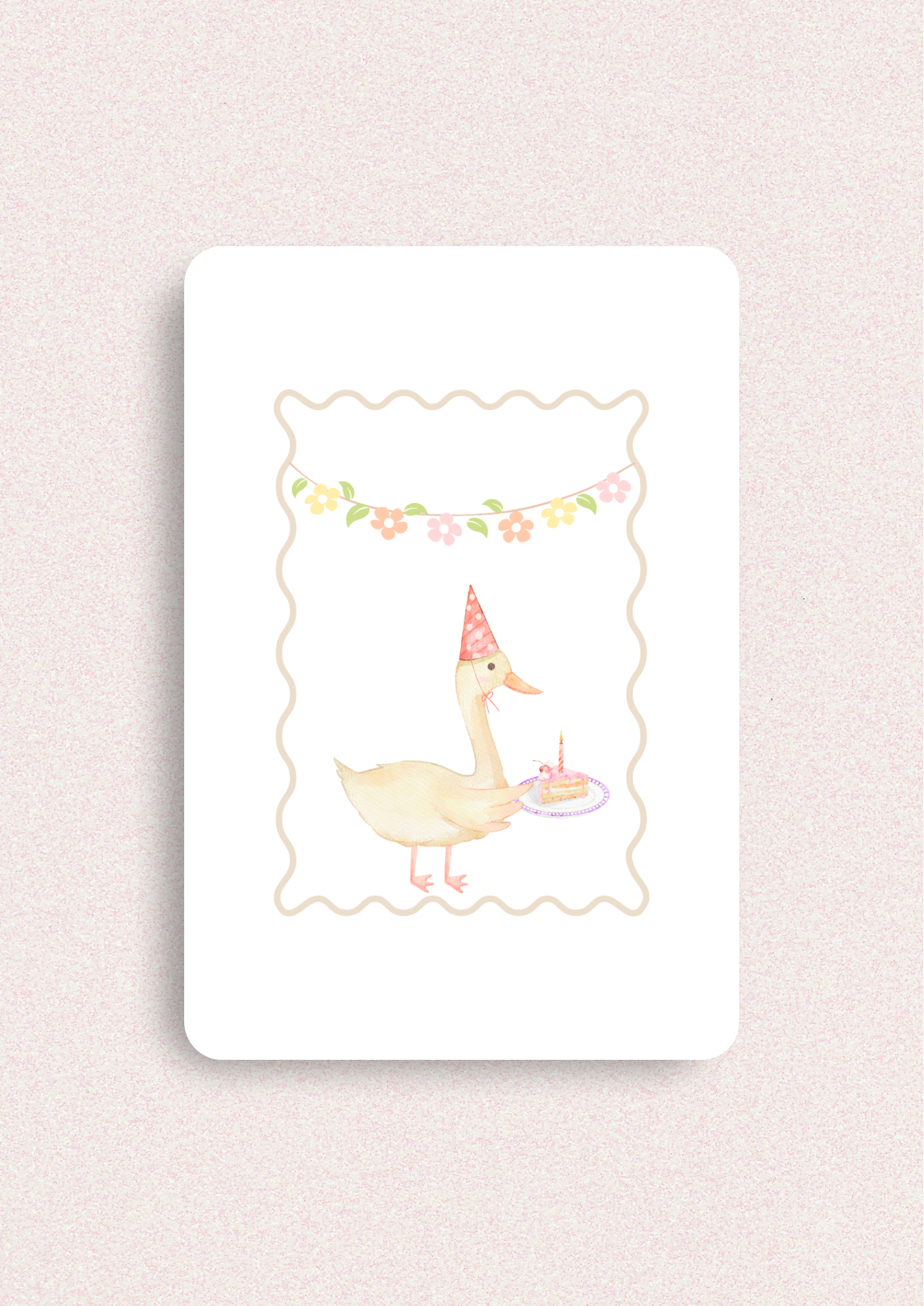 Kleine kaart - Feestelijke gans