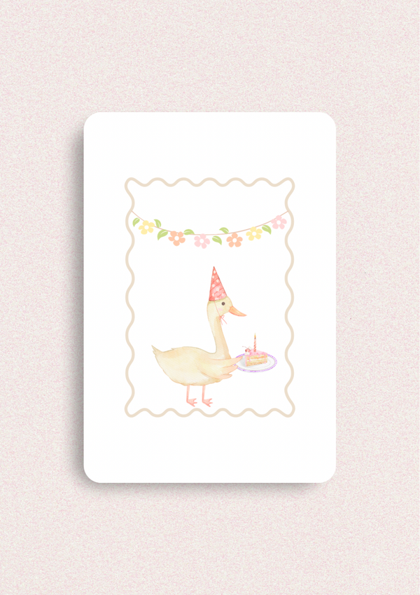 Kleine kaart - Feestelijke gans