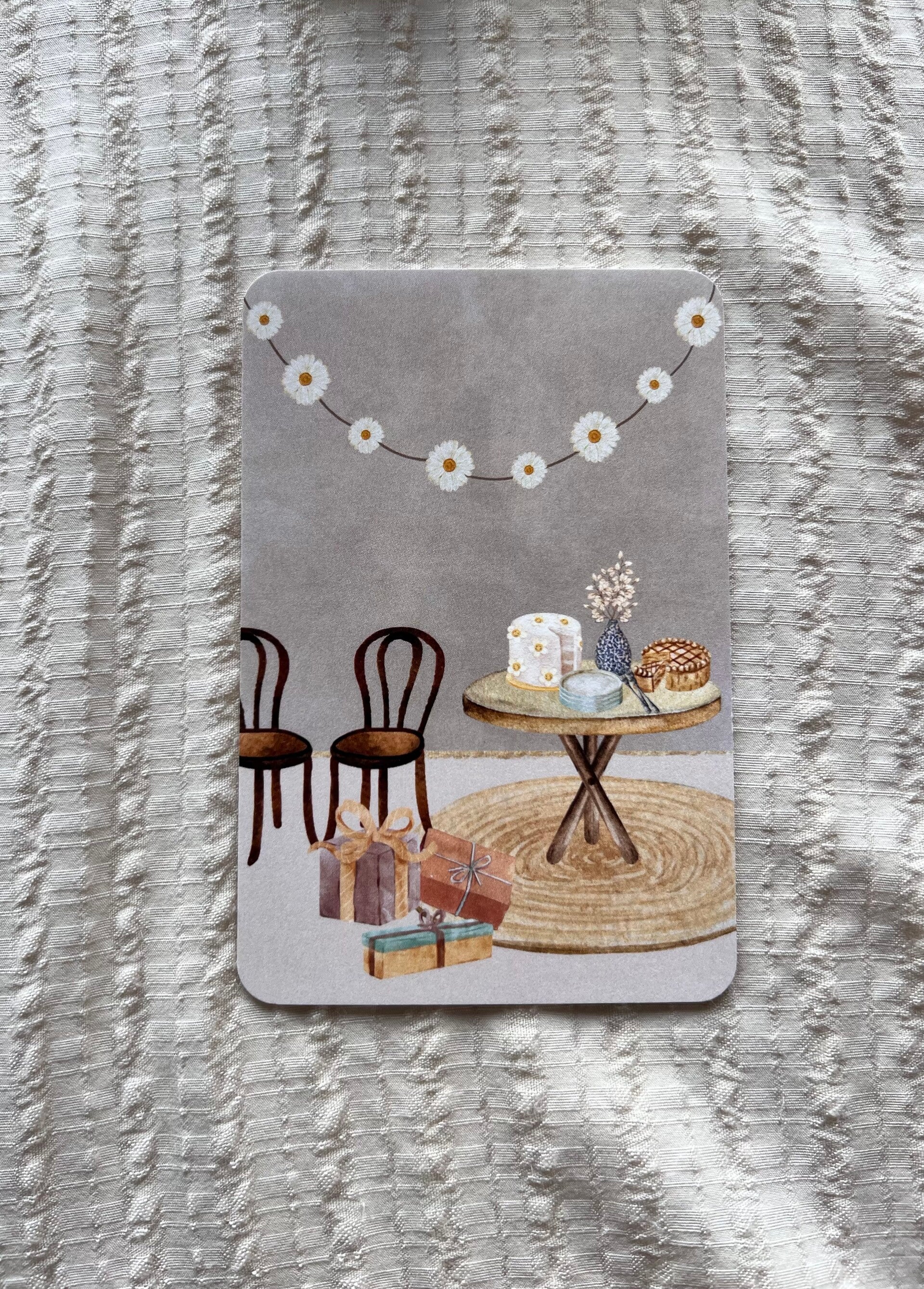 Enkele kaart - Huiskamer verjaardag