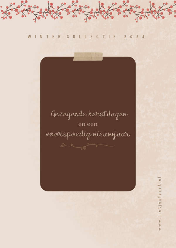 Kerstkaart - gezegende kerstdagen - 10x15 cm