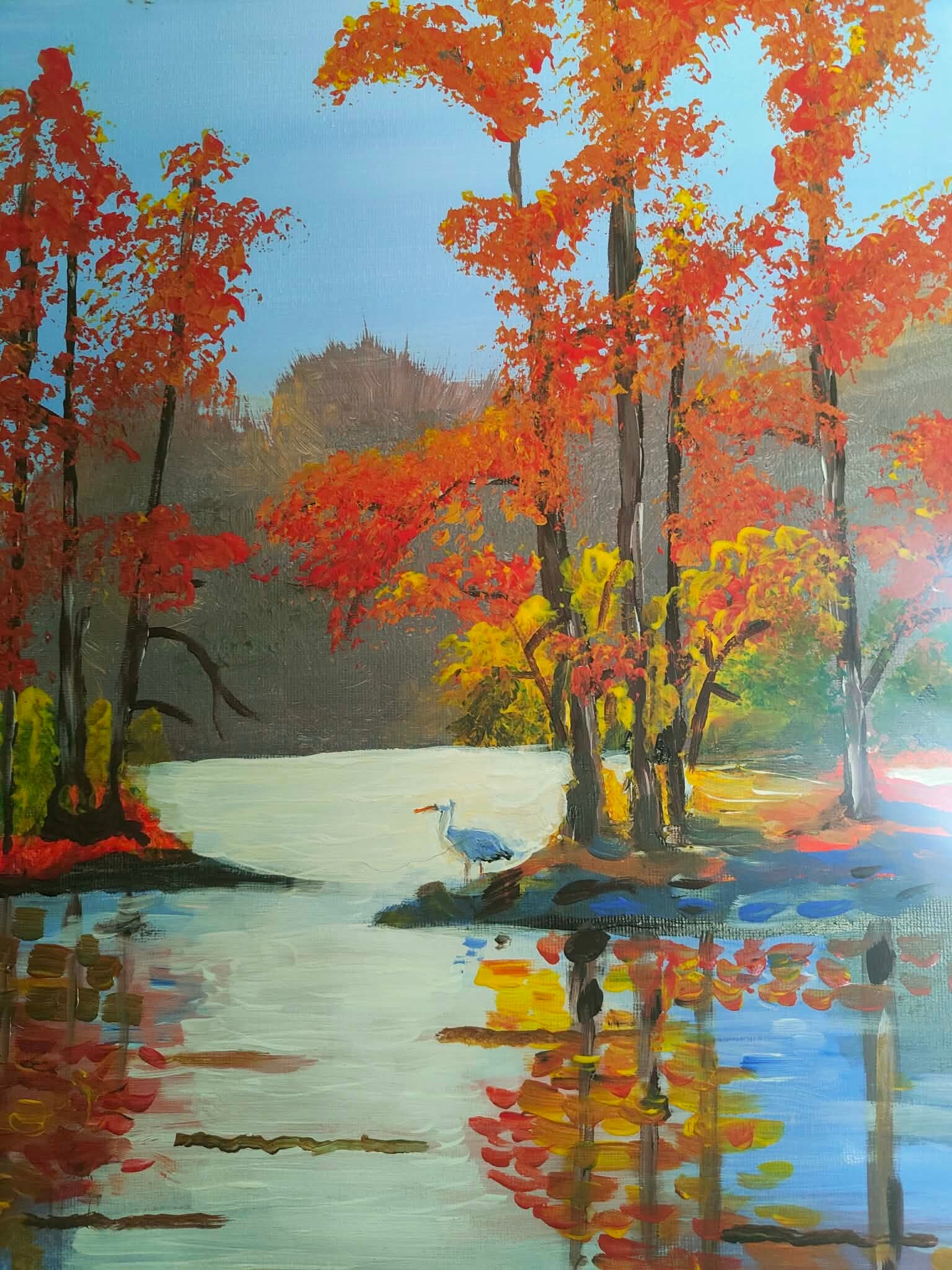 Autumn lake.