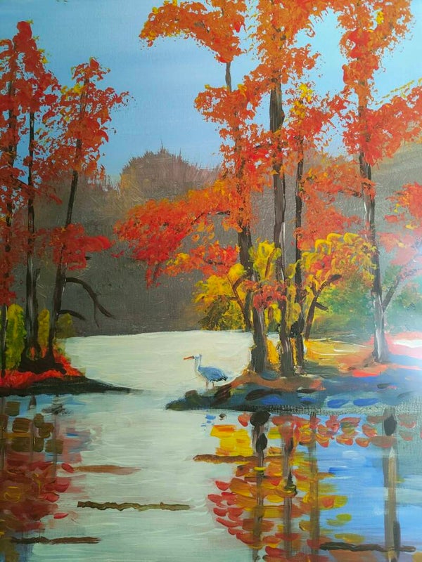 Autumn lake.