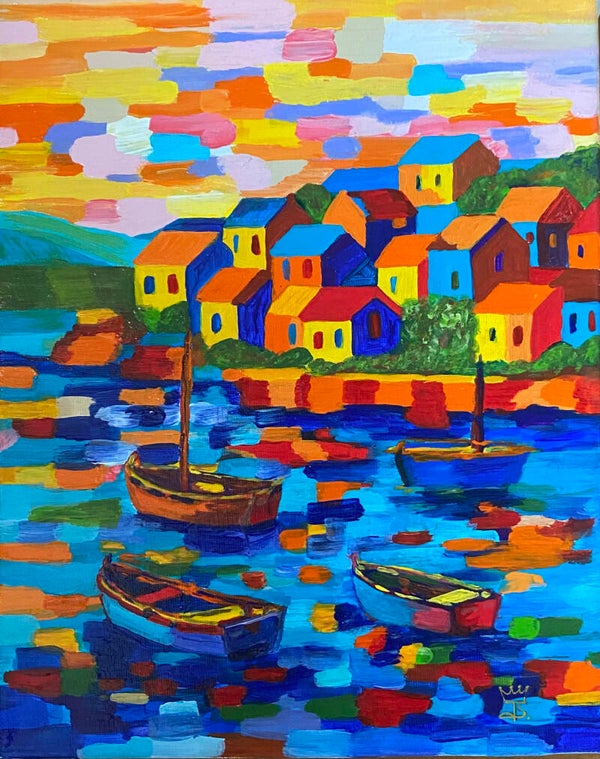 Last light in  the port.