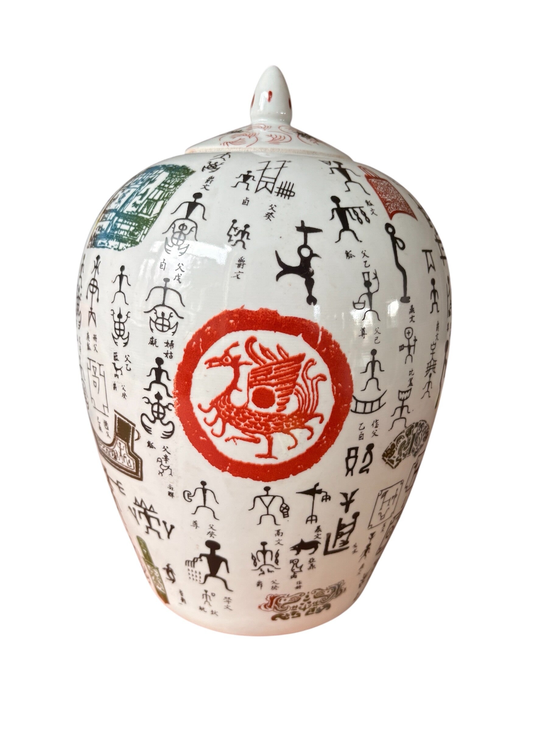 Aziatische porseleinen pot